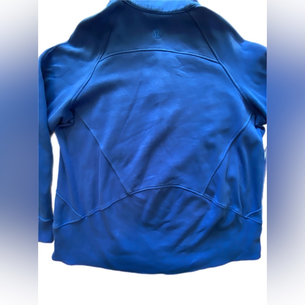 Lululemon Scuba Oversized Funnel-Neck Half zip Long Cerulean Blue XL/XXL - Picture 10 of 11